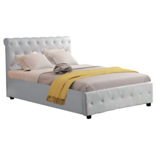 Lit double cocto blanc 140x190 Eurodesign 715B140