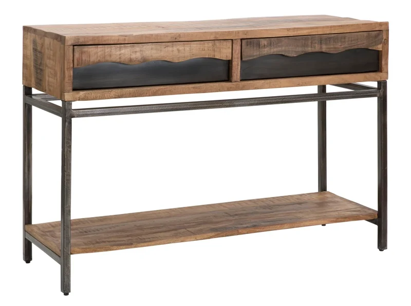 Console en bois avec tiroirs – Meuble d'entrée Yellowstone