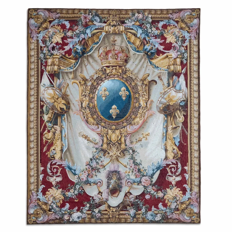 Tapisserie Gobelin Blason rouge (Tissage Jacquard)