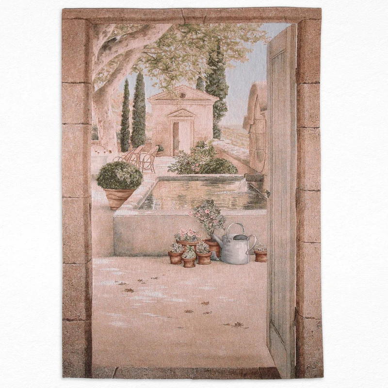Tapisserie Gobelin Paysage en Provence (Tissage Jacquard)
