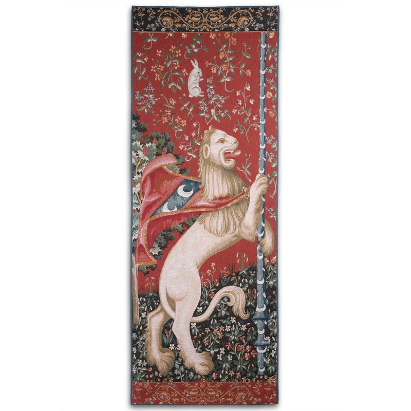 Tapisserie Gobelin Portière Lion (Tissage Jacquard)