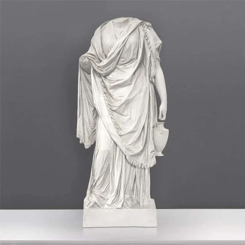 Torse de Vénus - grande sculpture en marbre blanc
