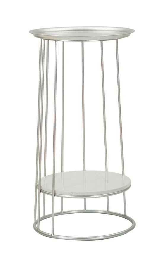 Table d'appoint ronde avec structure ouverte – Towery Modern Accent