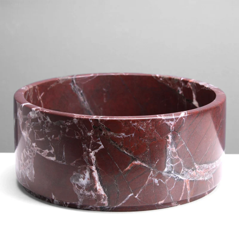 Bol pour Chien en Marbre (Rouge)