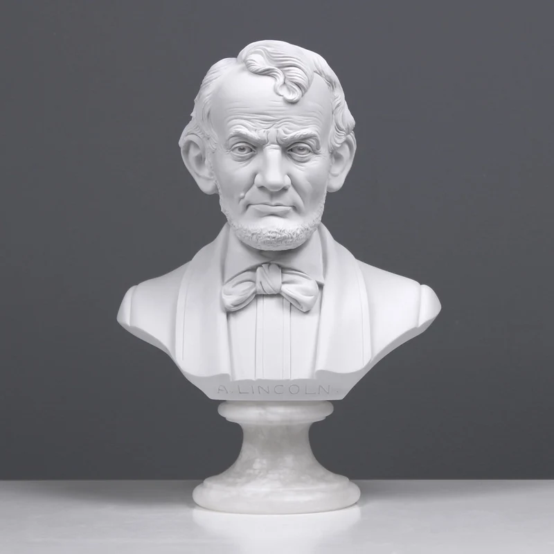 Buste d'Abraham Lincoln - sculpture en marbre