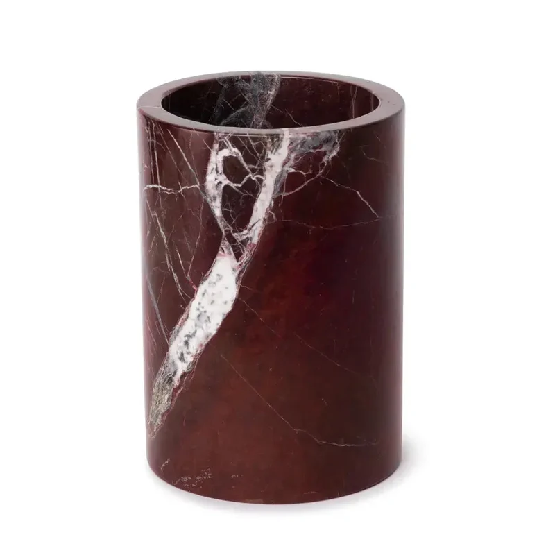 Vase / Rafraîchisseur de Bouteille en Marbre Rouge
