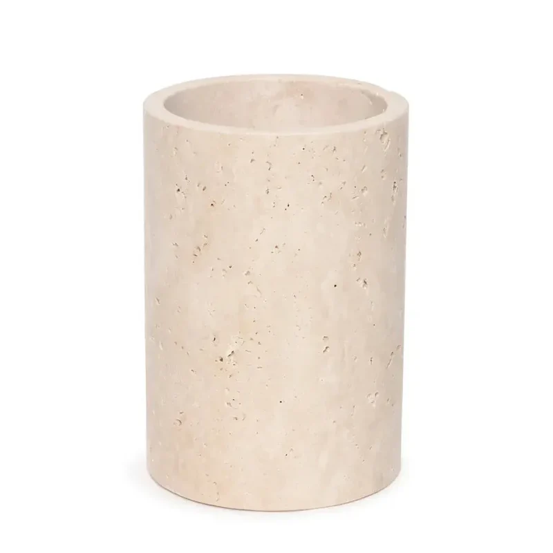 Vase / Rafraîchisseur de Bouteille en Pierre de Travertin