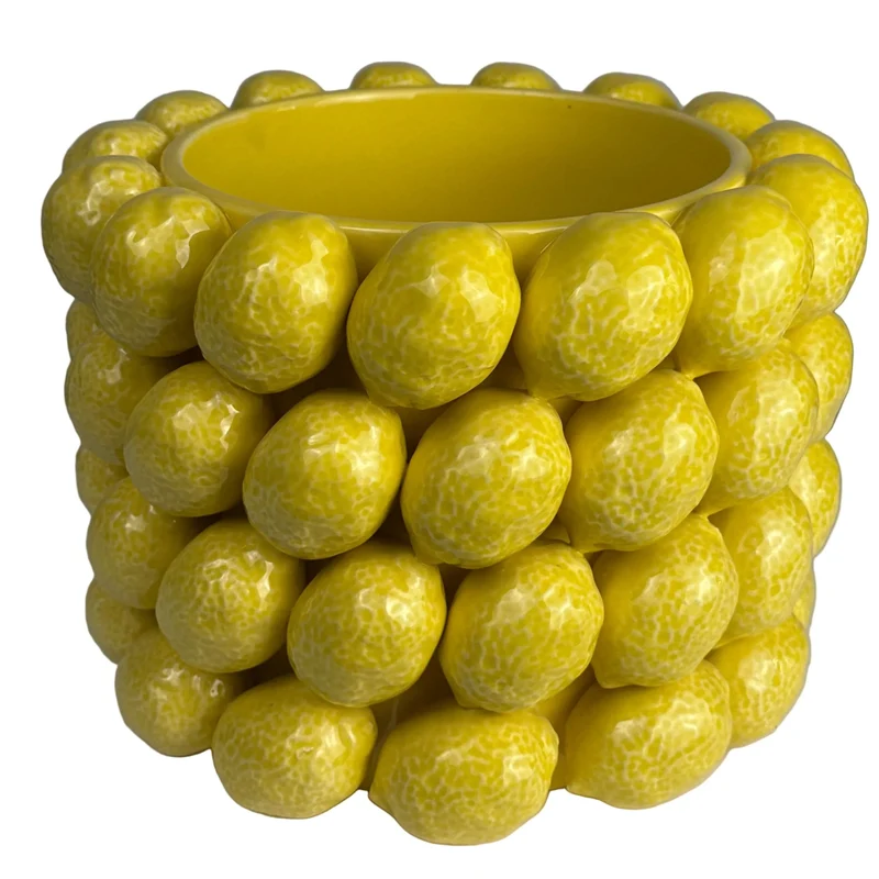 Vase Citron (Céramique Style Sicilien)