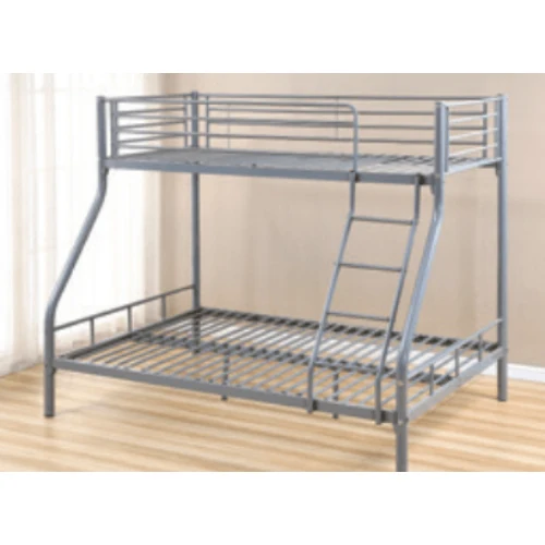 Lits superposés gris 90x190+140x190 Eurodesign BOB 2+1G