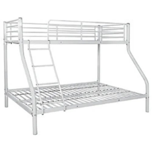 Lits superposés blanc 90x190+140x190 Eurodesign BOB 2+1B