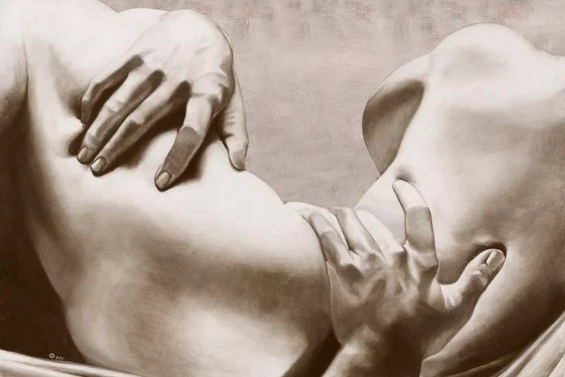 Peinture Fresque : Amoureux érotiques