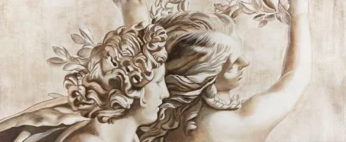Peinture Fresque : Apollon et Daphné (Le Bernin)