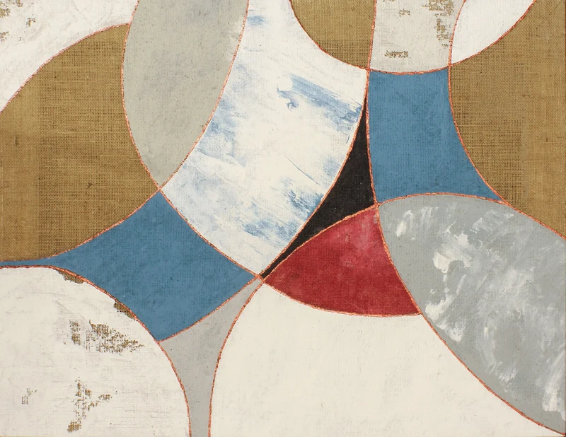 Peinture Fresque Contemporaine : Croix des Couleurs (réalisée avec des techniques mixtes)