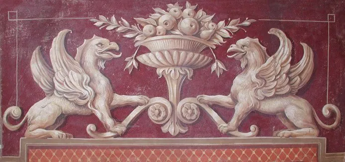 Peinture Fresque Renaissance : Les deux griffes
