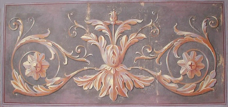 Peinture Fresque Renaissance : Ornement antique