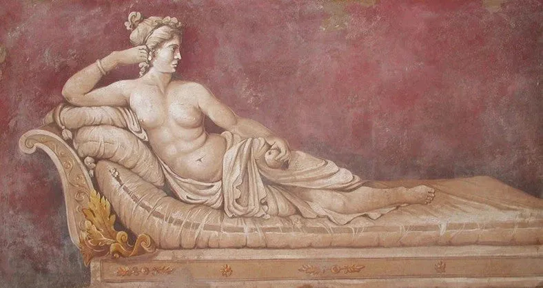 Peinture Fresque Renaissance : Pauline Bonaparte comme Vénus