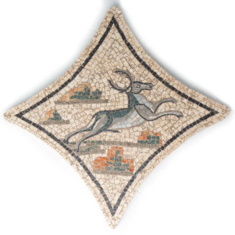 Mosaïque Cerf - en marble