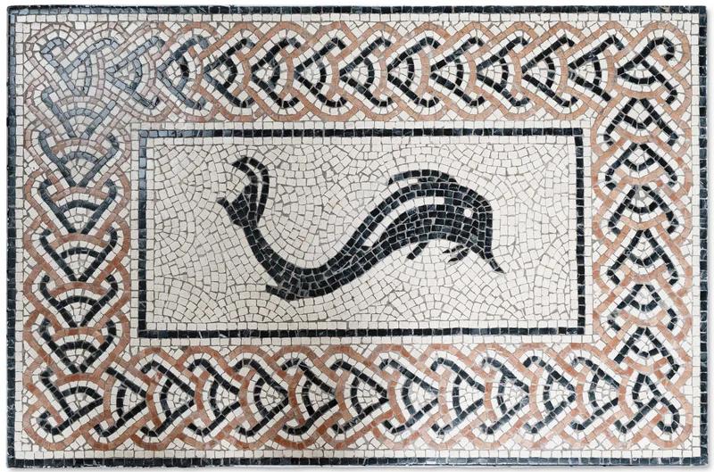 Mosaïque Dauphin - en marble