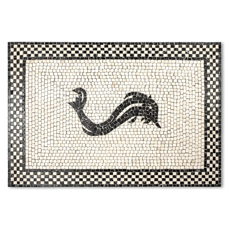 Mosaïque Dauphin - en marble