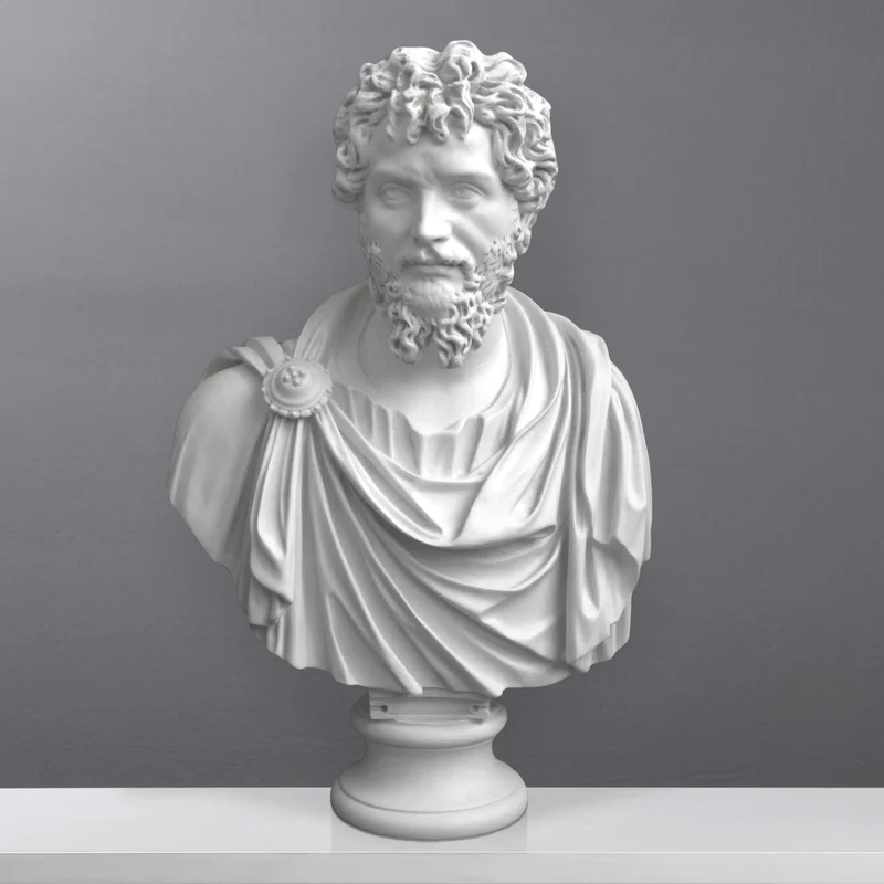 Buste de Septime Sévère - sculpture en marbre