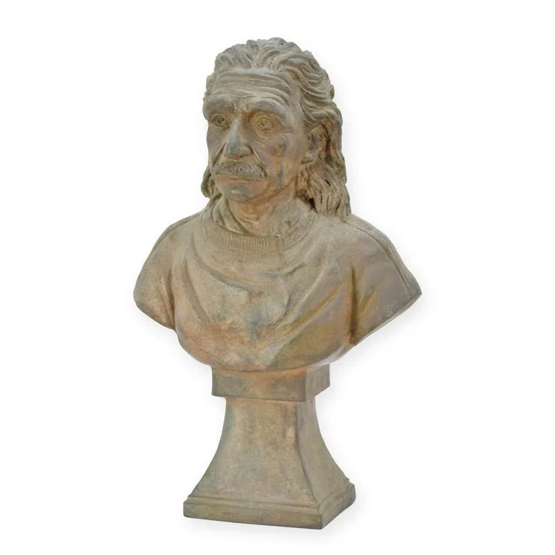Buste d’Albert Einstein en Bronze (Sculpture en Bronze Coulé à Chaud)