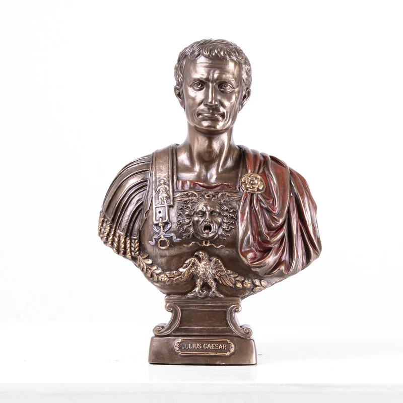 Buste Jules César (Sculpture en bronze coulé à froid)