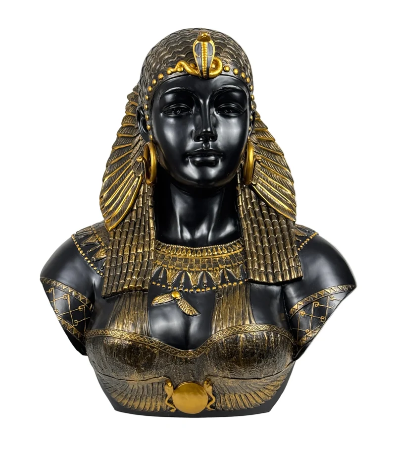 Cléopâtre, Reine d’Égypte (Buste noir et or)