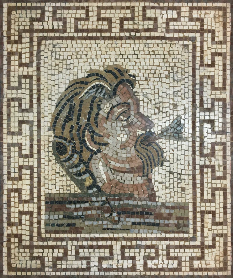 Mosaïque Dieu du vent - en marble