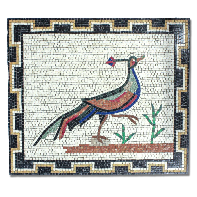 Mosaïque Faisan de la maison des oiseaux - en marble