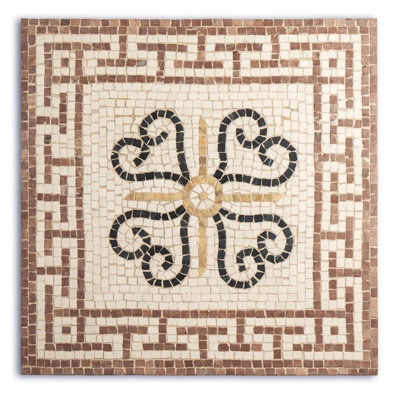 Mosaïque Frise géométrique - en marble