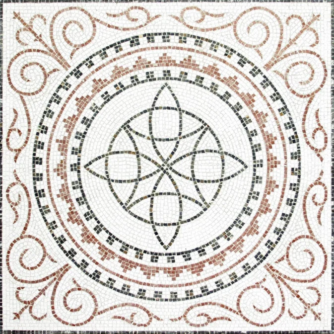 Mosaïque géométrique - en marble
