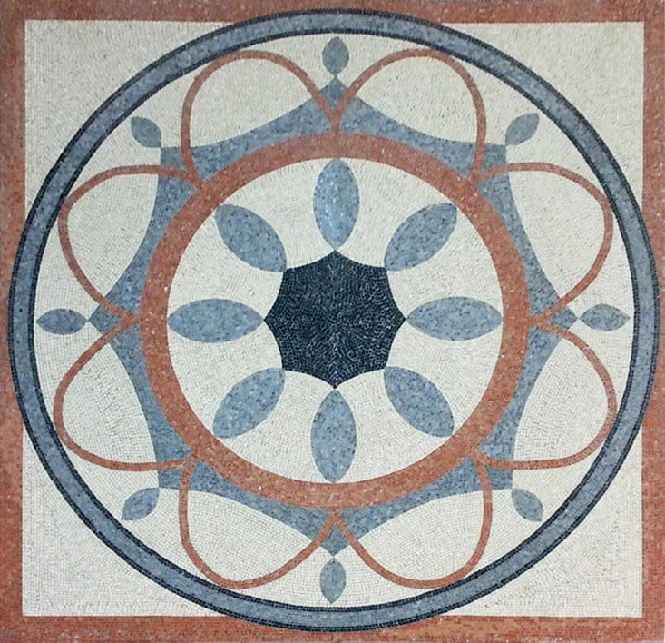 Mosaïque géométrique - en marble