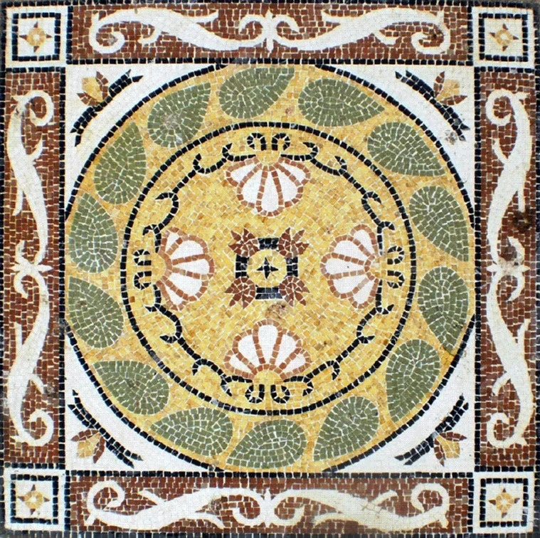 Mosaïque Géométrique - en marble