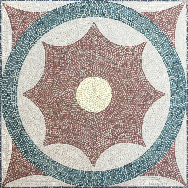 Mosaïque géométrique - en marble