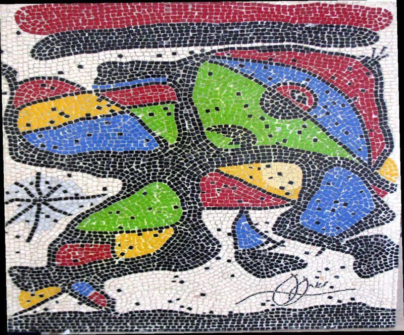 Mosaïque La Composition (contemporain) - en marble