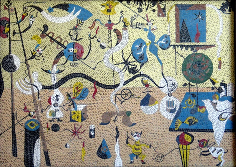 Mosaïque Le Carnaval (contemporain) - en marble