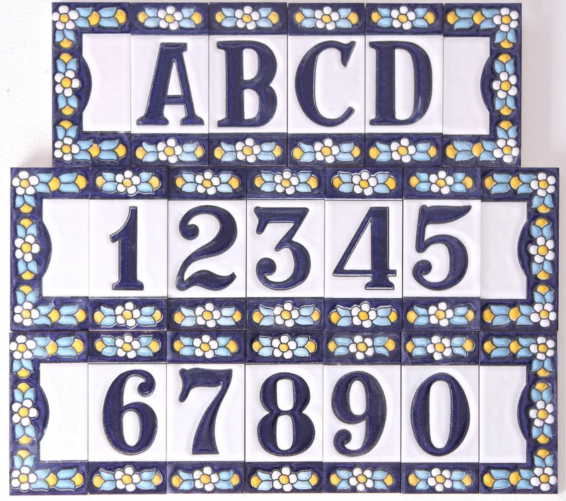 Numéro de maison céramique