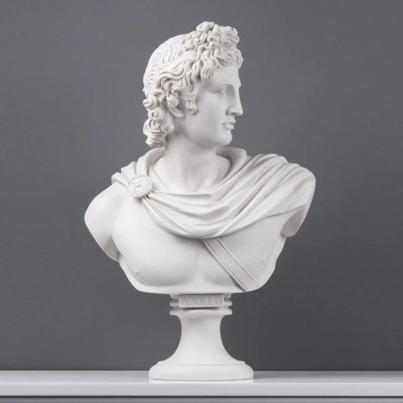 Buste d'Apollon (grande taille) - sculpture en marbre