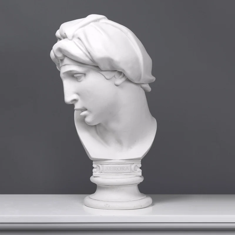 Buste d'Aurore par Michel-Ange - sculpture en marbre