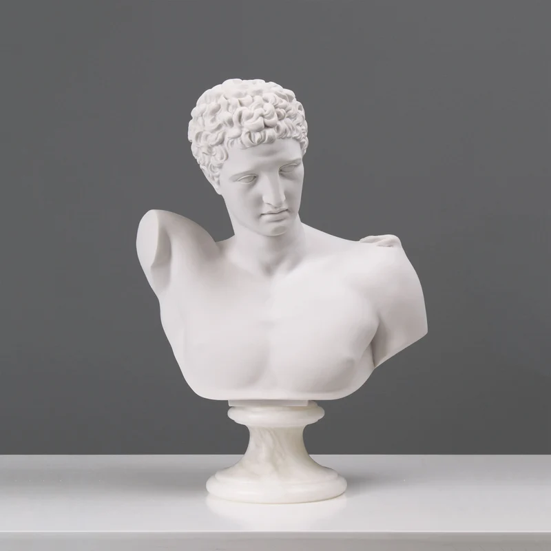 Buste d'Hermès - sculpture en marbre