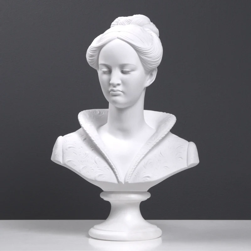 Buste d'une dame italienne - sculpture en marbre