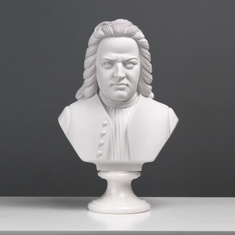 Buste de Bach - sculpture en marbre