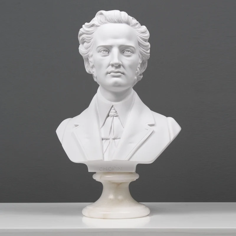 Buste de Chopin - sculpture en marbre