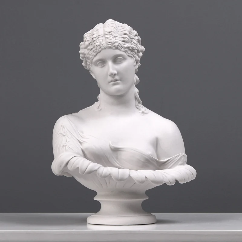 Buste de Clytie (Océanide) - Nymphe des Eaux - sculpture en marbre