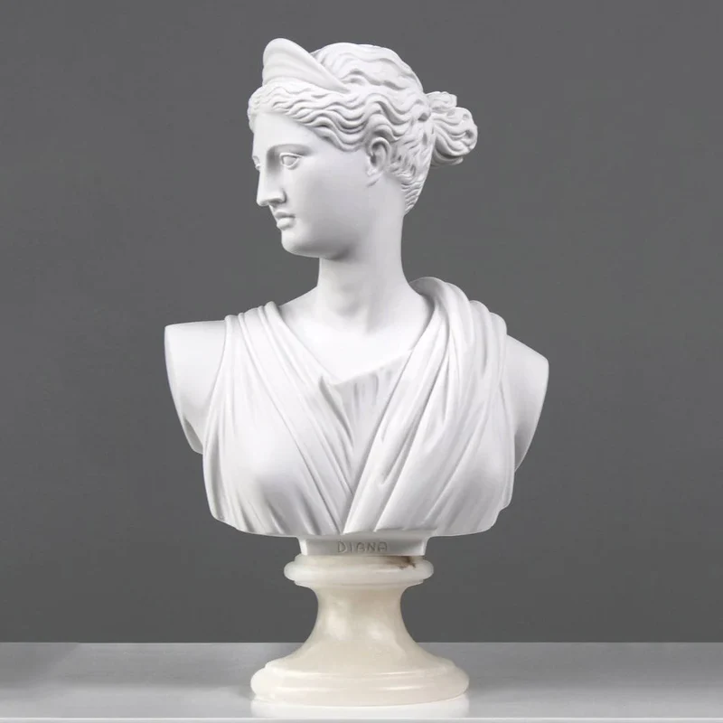 Buste de Diane - sculpture en marbre
