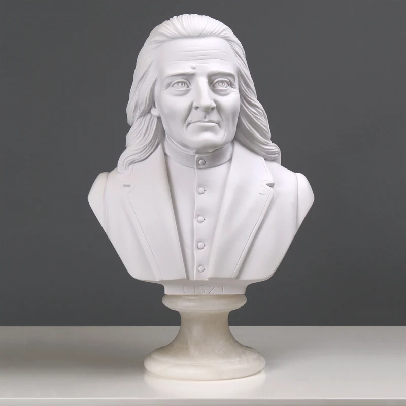 Buste de Franz Liszt - sculpture en marbre