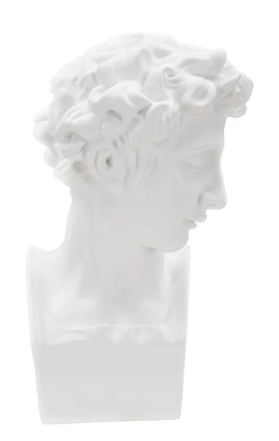 Buste de Giuliano de Medici (sculpture en résine blanche par Michel-Ange)