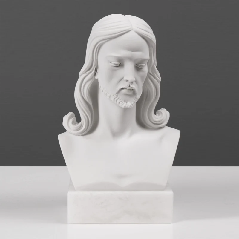 Buste de Jésus-Christ - sculpture en marbre