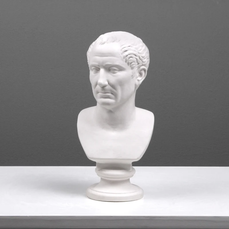 Buste de Jules César - sculpture en marbre