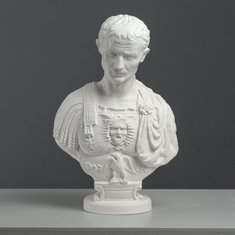 Buste de Jules César avec cuirasse – d’après Andrea Ferrucci